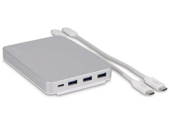 Station d’accueil 9 ports et boîtier pour disque dur SSD NVMe DuoDock de la marque LMP avec 2 câbles USB-C