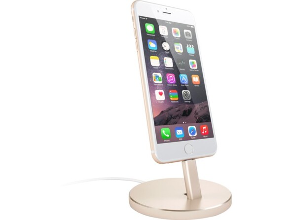 Support pour iPhone coloris or de la marque Satechi