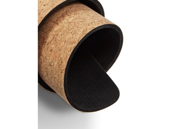 Tapis antidérapant et antitranspirant pour yogi enroulé avec double face bi-matières