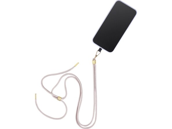 Bandoulière ajustable pour coque de smartphone - Rose