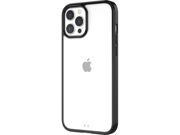 Coque de protection rigide/souple pour iPhone 12 Pro Max coloris transparent/noir de la marque Novodio