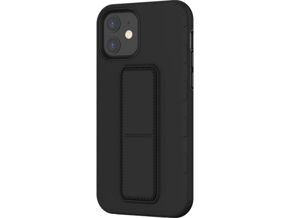Coque de protection pour iPhone 12 Mini avec poignée support coloris noir de la marque Novodio