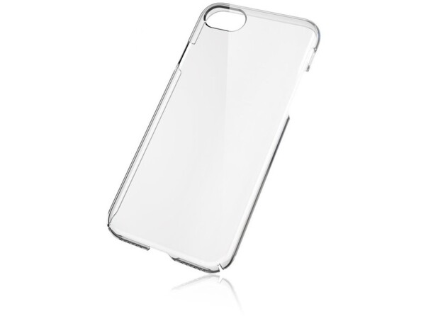 Vue arrière de la coque transparente anti-uv et antichoc pour iPhone 7 et iPhone 8 Patchworks PureSnap