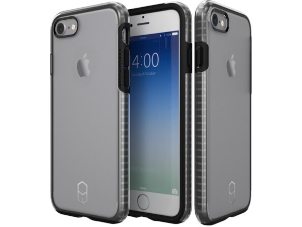 Coque de protection pour iPhone 7 LEVEL de la marque Patchworks coloris noir transparent