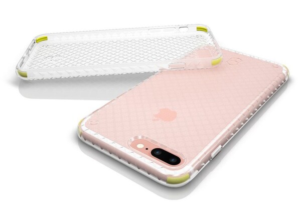 Coque souple en TPU et Poron XRD avec et sans iPhone installé