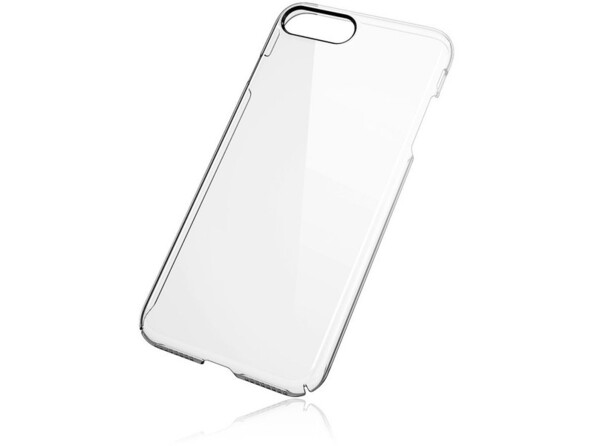 Vue arrière de la coque transparente anti-uv et antichoc pour iPhone 7 Plus et iPhone 8 Plus Patchworks PureSnap