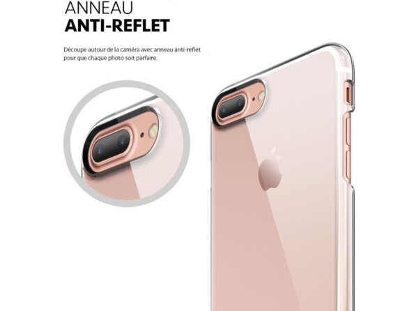 Zoom sur l'anneau anti-reflet au niveau de l'appareil photo pour des photos de qualité avec flash