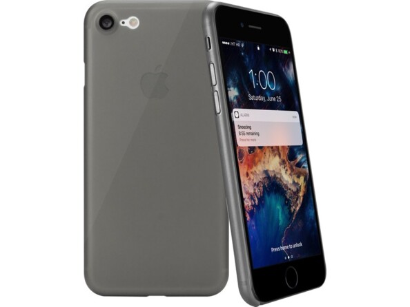 Coque de protection ultra-fine Slim pour iPhone 7 coloris noir de la marque CASEual