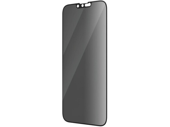 Film de protection d'écran pour iPhone 14 Plus et 13 Pro Max coloris noir transparent avec revêtement oléophobique, hydrophobique et antibactérien