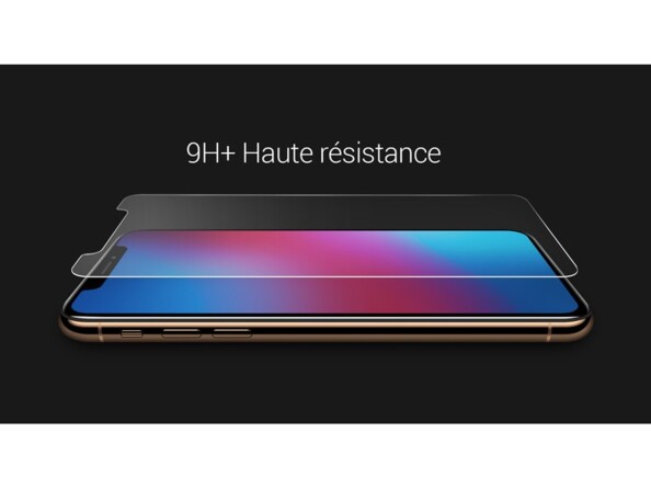 Le verre trempé avec une dureté 9H+ protège votre iPhone XS Max et iPhone 11 Pro Max des rayures et des salissures