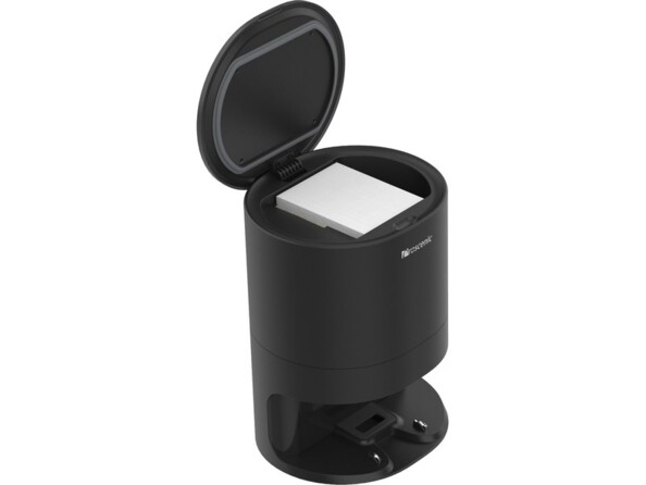 Station de collecte de la saleté pour robot aspirateur M7 Pro Proscenic coloris noir avec couvercle ouvert