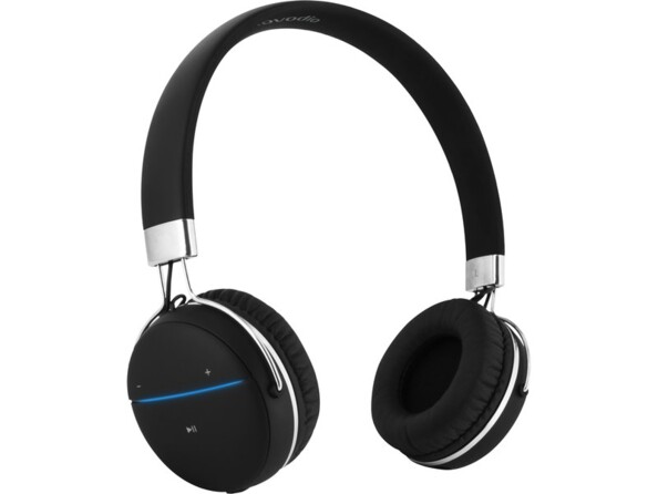 Vue de biais côté droit sur l'oreillette droite avec commandes tactiles intégrées