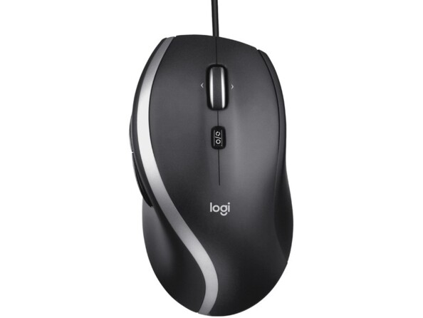 Souris filaire M500s coloris noir de la marque Logitech