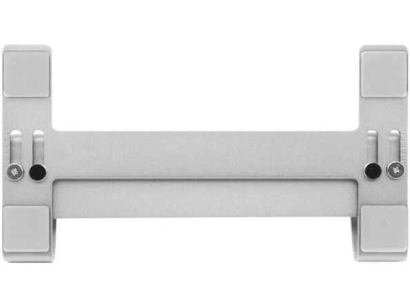 Vue du dessous de la base en acier antidérapante pour Mac et PC