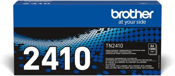 Toner noir original TN-2410 jusqu'à 1200 pages