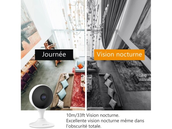 illustratin de la vision nocturne infrarouge et de la qualité de la prise de vue