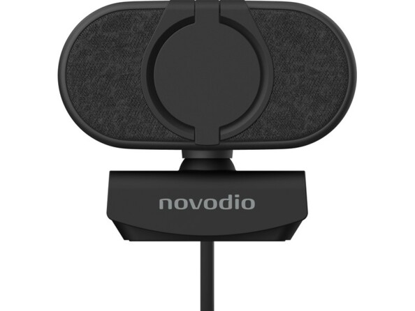 Webcam double micro avec cache de protection de la vie privée et câble USB