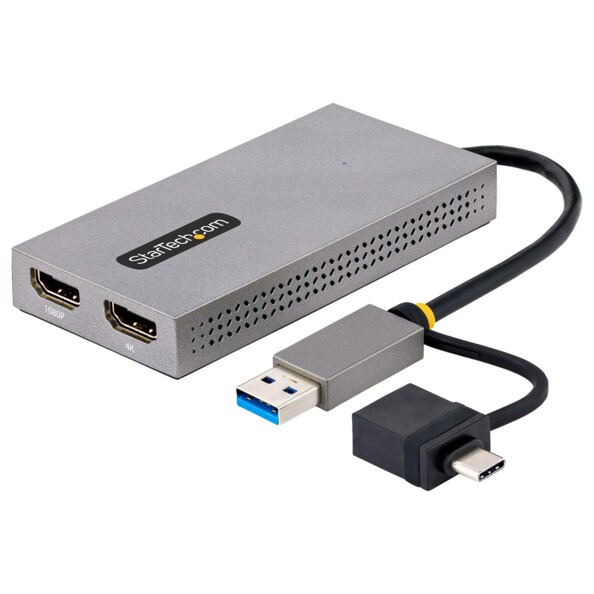 Adaptateur USB-A/USB-C vers double HDMI