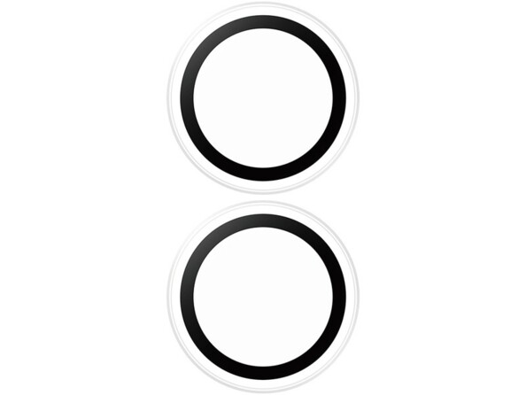Pack de 2 anneaux de protection pour lentilles d'appareil photo d'iPhone 16, 16 Plus et 17