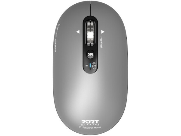 Souris sans fil Pure Mac coloris gris minéral de la marque Port Designs