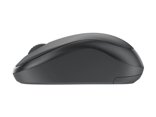 Côté gauche de la souris silencieuse compacte coloris graphite Logitech M240 Silent