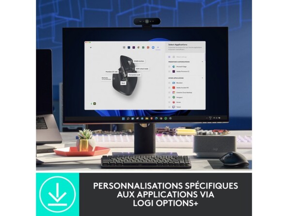 Personnalisation des boutons de la souris bluetooth MX Master 3S via l'interface Logi Options+