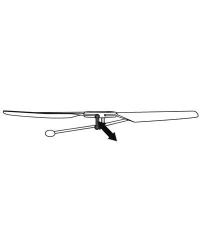 Barre de liaison rotor/stabilisateur