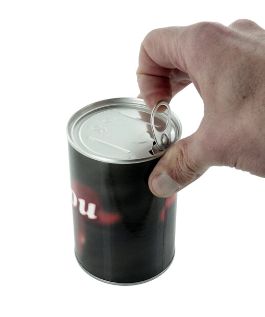 Boîte cadeau sous forme de canette métallique idéal pour les amoureux et la saint-valentin par Infactory