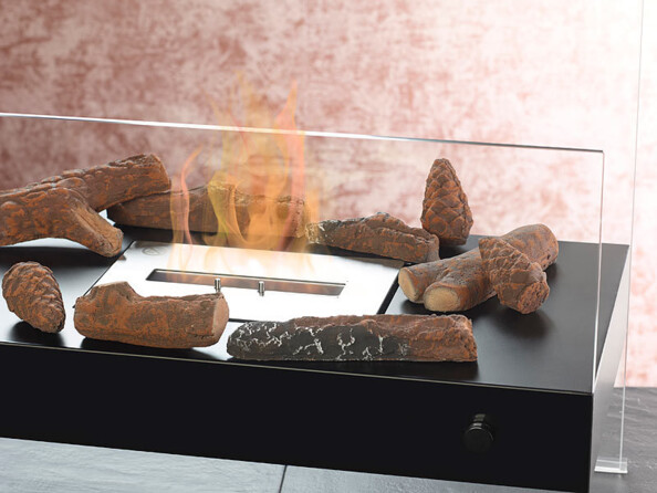 Décorations en céramique pour cheminée au bioéthanol