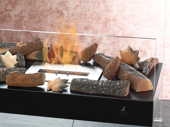 Décorations en céramique pour cheminée au bioéthanol