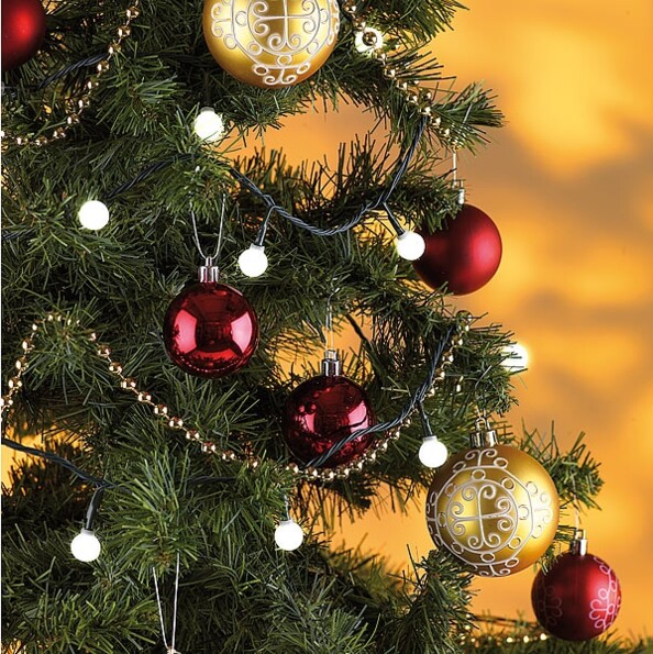 Guirlande solaire programmable - 102 LED blanches