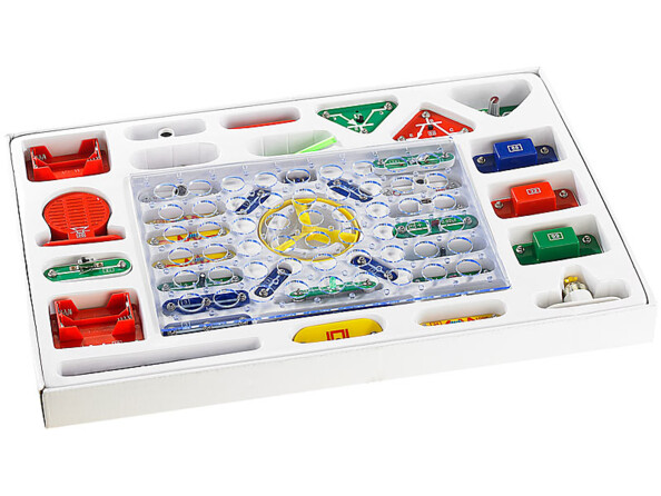 Kit de construction électronique 33 pièces avec technologie à bouton-poussoir
