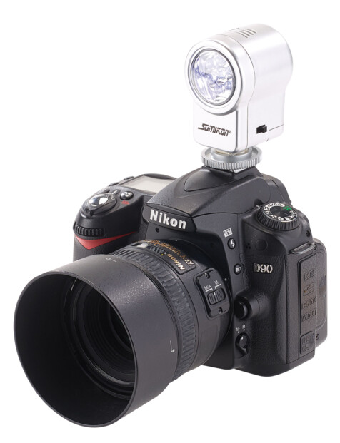 lampe led à fixer sur port flash d'appareil photo