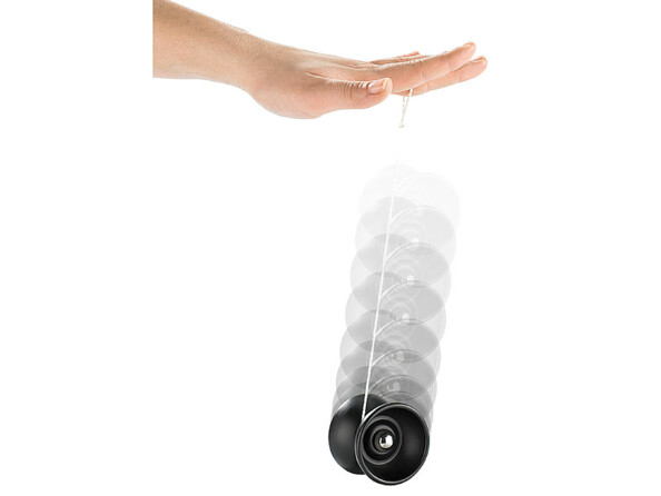 Yo-Yo deluxe professionnel en acier brossé noir mat Playtastic