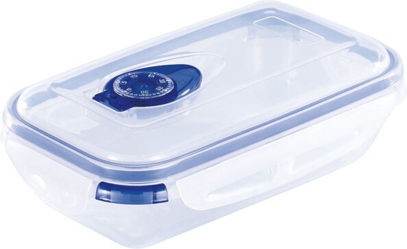 3 boîtes de conservation avec fonction mise sous vide - Rectangles