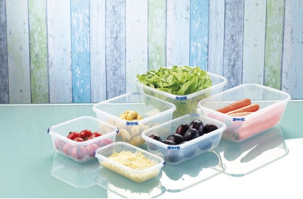 3 boîtes de conservation avec fonction mise sous vide - Rectangles