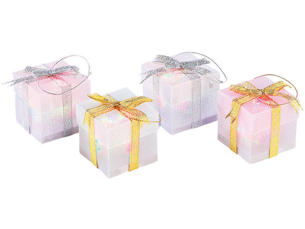 4 décorations de Noël à LED