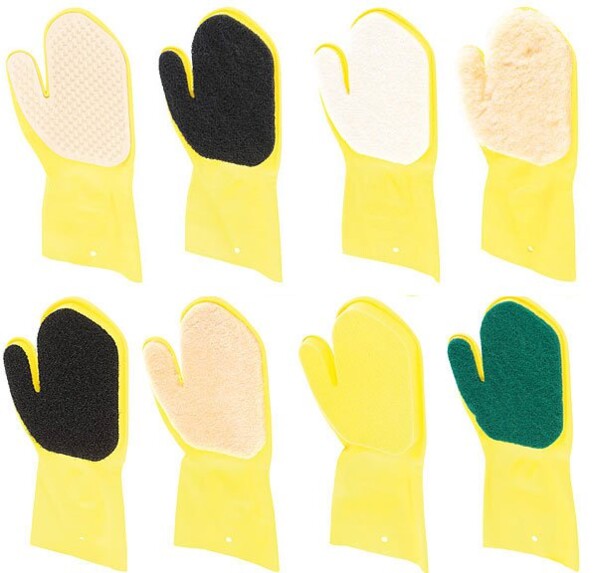 Assortiment de gants de nettoyage - pour main gauche