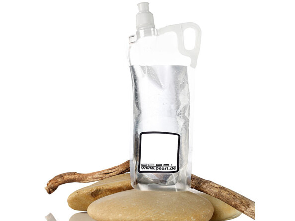 Bouteille pliable mise en situation