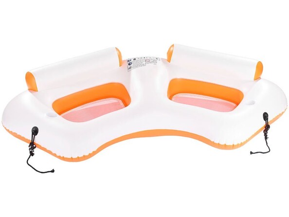 Combo 2 canapés gonflables 2 places + bar flottant