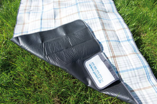 Couverture de pique-nique - 140 x 100 cm - Avec croisillons idéale pour 2 personnes