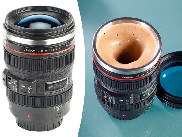 Gobelet téléobjectif 400 ml avec mélangeur