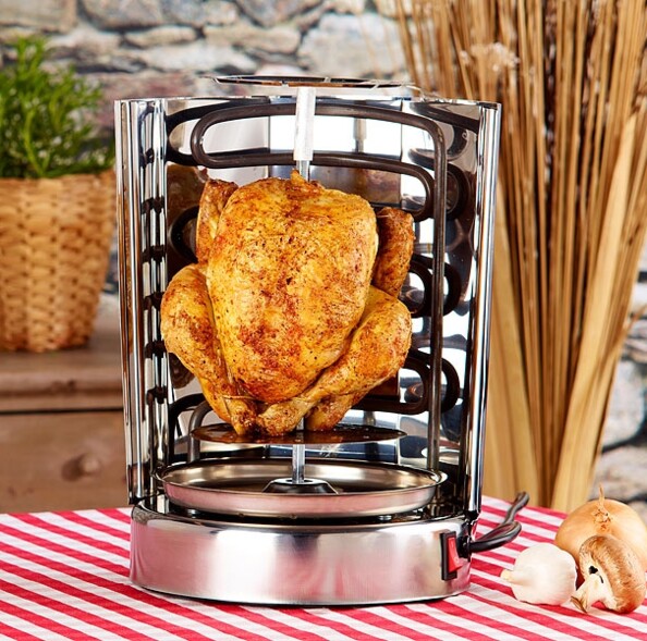 Grill vertical pour kebab et brochettes