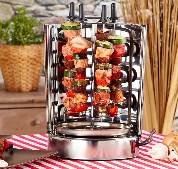 Grill vertical pour kebab et brochettes