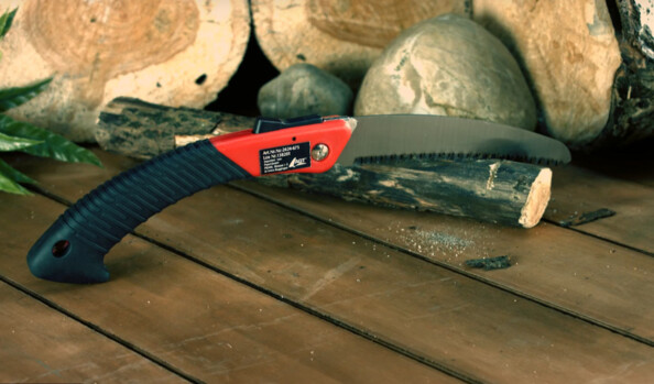 2 scies incurvées pliables avec lame en acier carbone - 18 cm