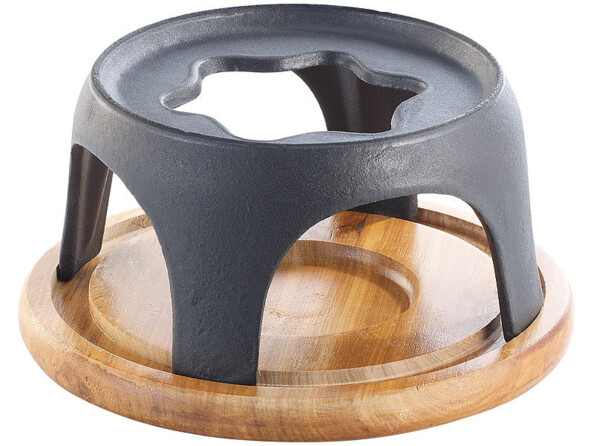 Service à fondue en fonte émaillée, Ø 16 cm