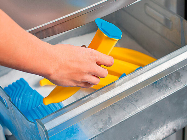 4 moules à glace en forme de banane