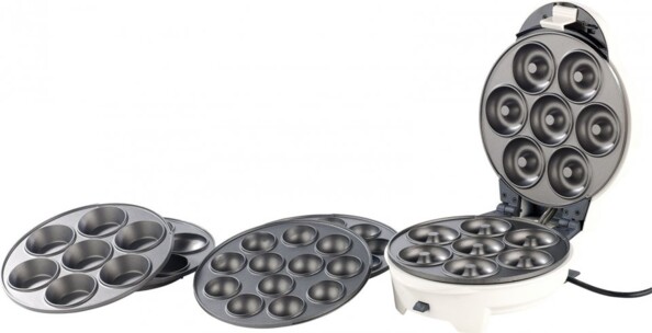 Pour 7 mini-donuts, 7 cupcakes (Ø des moules 55 mm) ou 12 cake pops (Ø des moules 40 mm) par fournée.