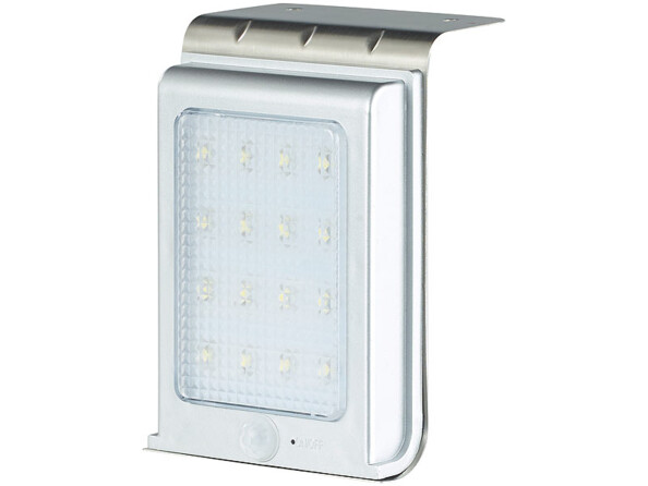 Applique murale solaire à LED avec détecteur de luminosité et détecteur de mouvement PIR