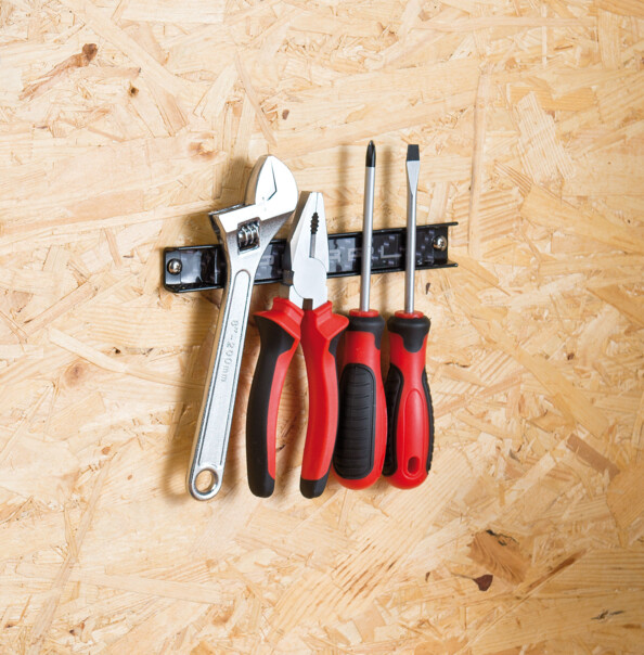 barre de fixation murale magnétique pour outils tournevis pinces